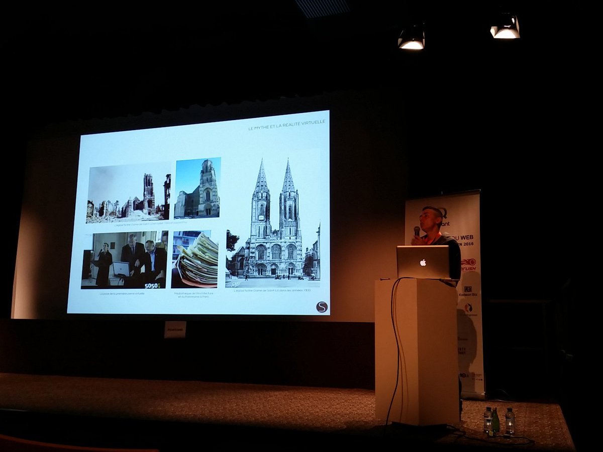 SoNum_Greg's tweet image. #queduweb 
VR et patrimoine chez QDW2016 avec So Numérique et Marie Pierre Besnard