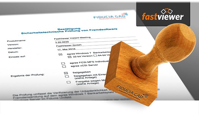 FastViewerUK's tweet image. @FastViewerGmbH certified by #Fiducia for secure #remotecontrol &amp;amp; #onlinemeetings /read more bit.ly/1syv8JJ