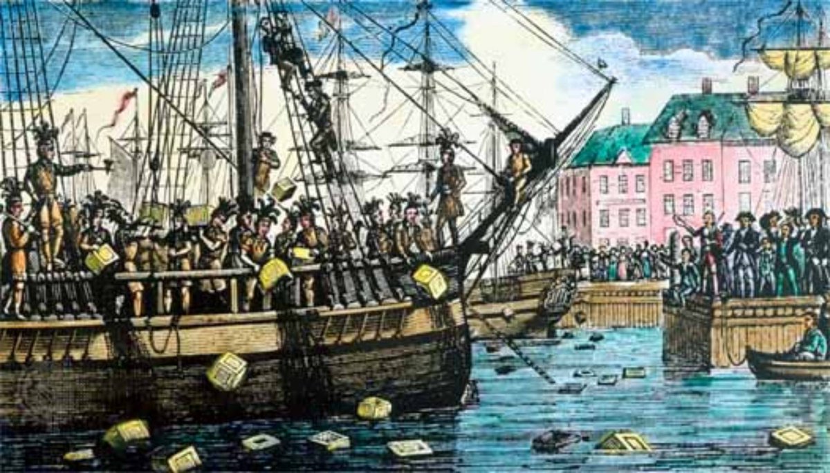 The Boston Tea Party was a political protest by the Sons of Liberty: Boston, December 16, 1773. #NationalIcedTeaDay