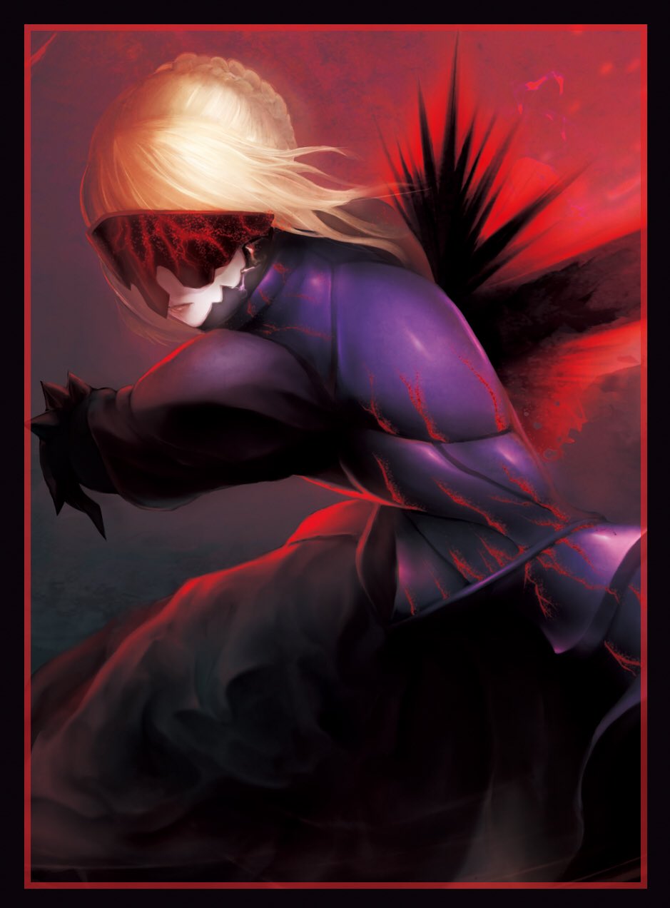 混沌の女神様 うまるセイバーオルタ スリーブ 未開封 FGO セイバーオルタ 箔押し 混沌の女神様 キャラクタースリーブ