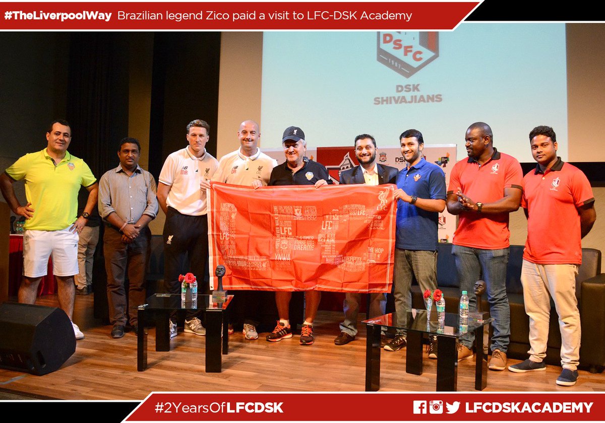dskacademy's tweet photo. @lfcdskacademy was graced by the presence of Brazilian Football Legend @ziconarede  #YNWA #LFCIndia #TheLiverpoolWay https://t.co/CnaLiDcj4W