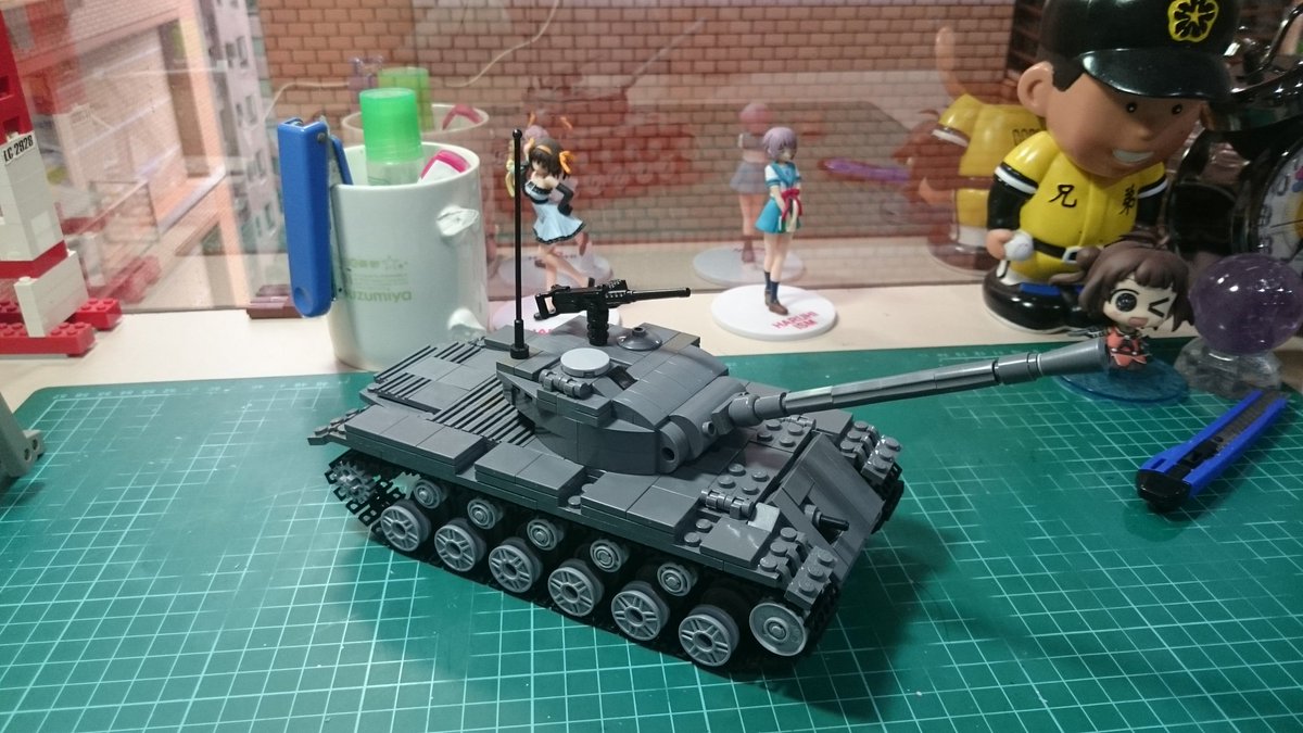 長門k Sur Twitter M26パーシング制作中 車体前方の機銃はbrickmaniaのm1919機銃です Lego ガルパン Gup レゴ レゴガルパン