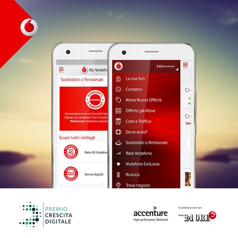 VodafoneIT's tweet photo. Siamo fra i trenta finalisti del #PremioCrescitaDigitale: grazie a voi possiamo vincere! 😊 https://t.co/Pq3eJOcqKd https://t.co/ZxqEdBbJHb