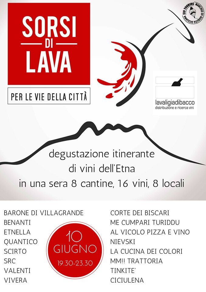 Oggi c'è Sorsi di Lava, #degustazione itinerante di vini dell'Etna #lavaligiadibacco #sorsidilava #etna #ziotouring