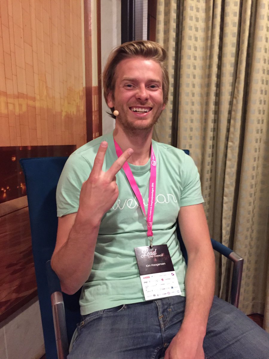 <a href="/HaagensenK/">Kim Haagensen</a> gleder seg max til å møte 1300 damer (!!), om ca 10 min :) #leadthechange #inspirasjonsdagen2016