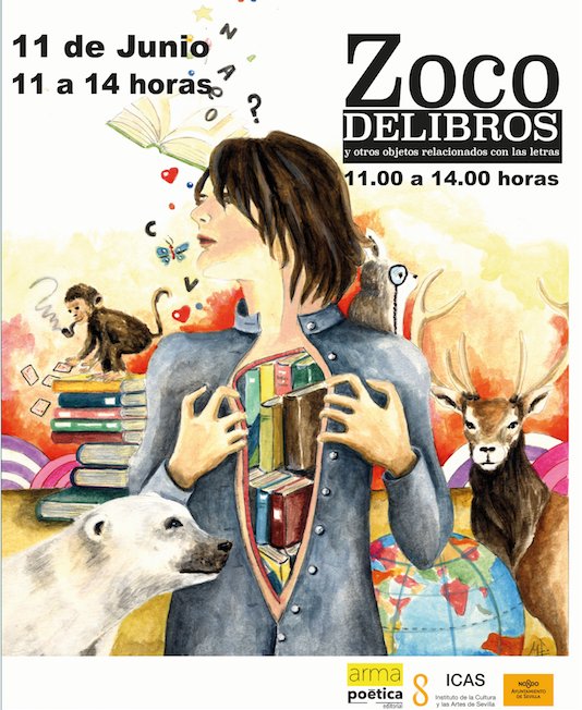 artemercadillos's tweet photo. Sábado 11 de Junio nueva edición del #Zoco de Libros en @alamedahercules Bajarán las temperaturas! :) @ZocodLibros https://t.co/jFwPrV52jo