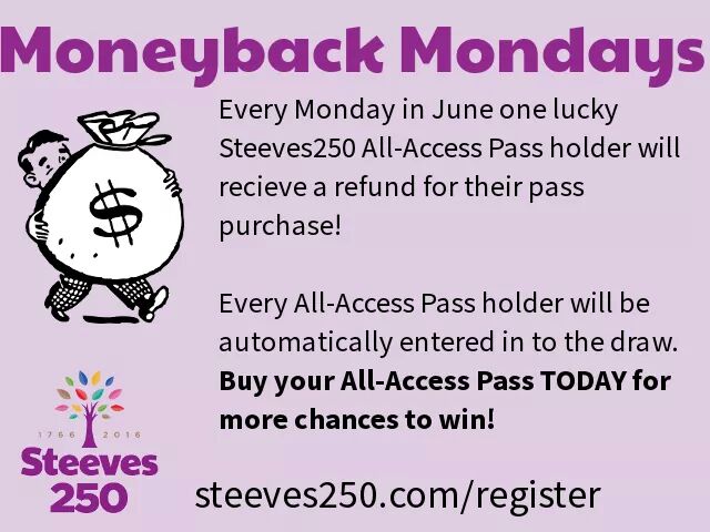Steeves250's tweet photo. It's going to be Monday before you know it! We want you to win~get your All Access Pass https://t.co/Wbdu0ySRWn https://t.co/BLrdWlzthD
