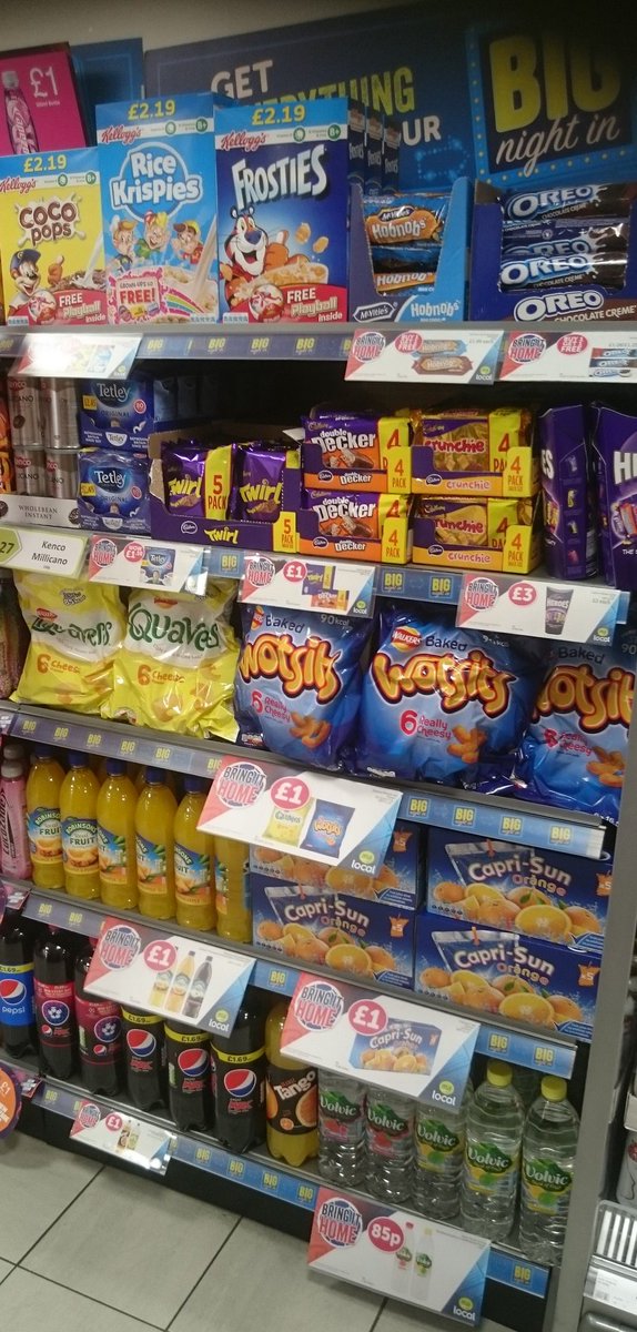 MyLocalHudds's tweet image. All your necessities for a big night in here in store today! #mylocal #BigNightIn