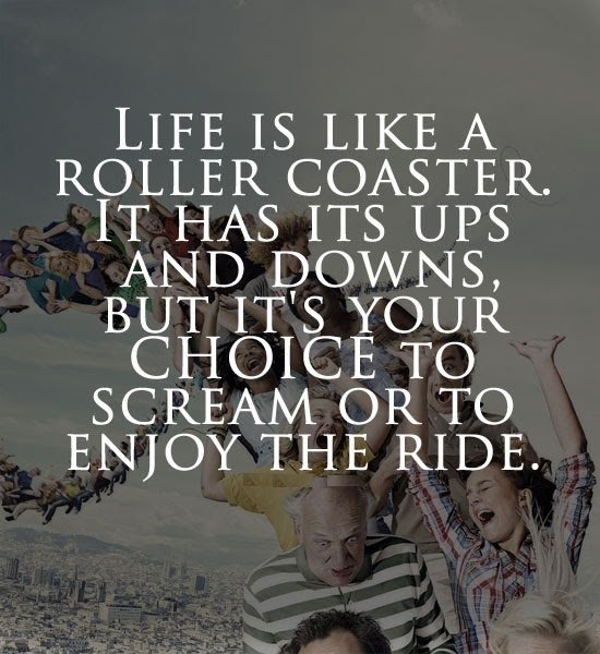 BulkMessage's tweet image. #Life is like a roller coaster. It has its ups and downs. But it's your choice to #scream or to #enjoy....