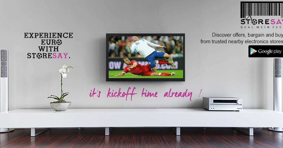 StoreSayIndia's tweet photo. It's kick-off time already!
Buy a 32-inch Smart LED TV for INR12,990 ONLY and get it delivered in HOURS! #StoreSay https://t.co/2xe6b5sMWT