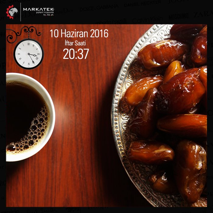 Bir bardak çay ve birkaç hurma ile oruç açanlara selam olsun…

Bugün için iftar vakti: 20:37