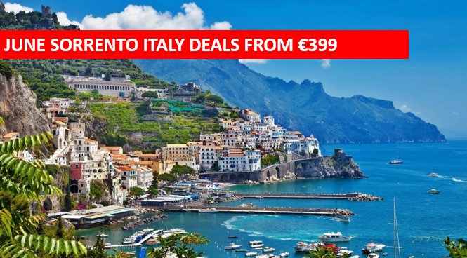 PREMIERTVLCORK's tweet photo. WE HAVE AMAZING SORRENTO OFFERS for the 18th &amp; 26th of June. Call 021-42777700 Now #sorrento #italy #Cork #Dublin https://t.co/GmlpVVronq