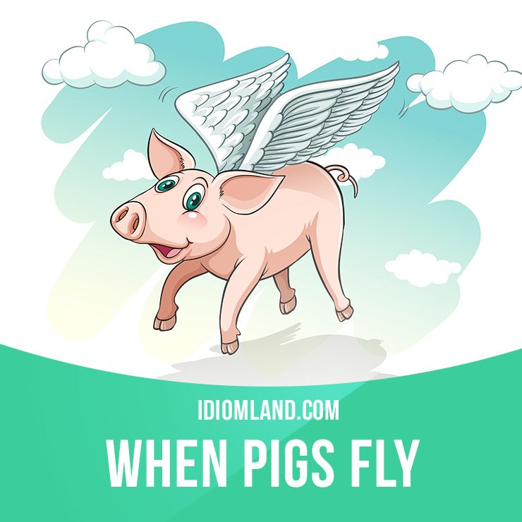 When Pigs Fly Is An Idiom