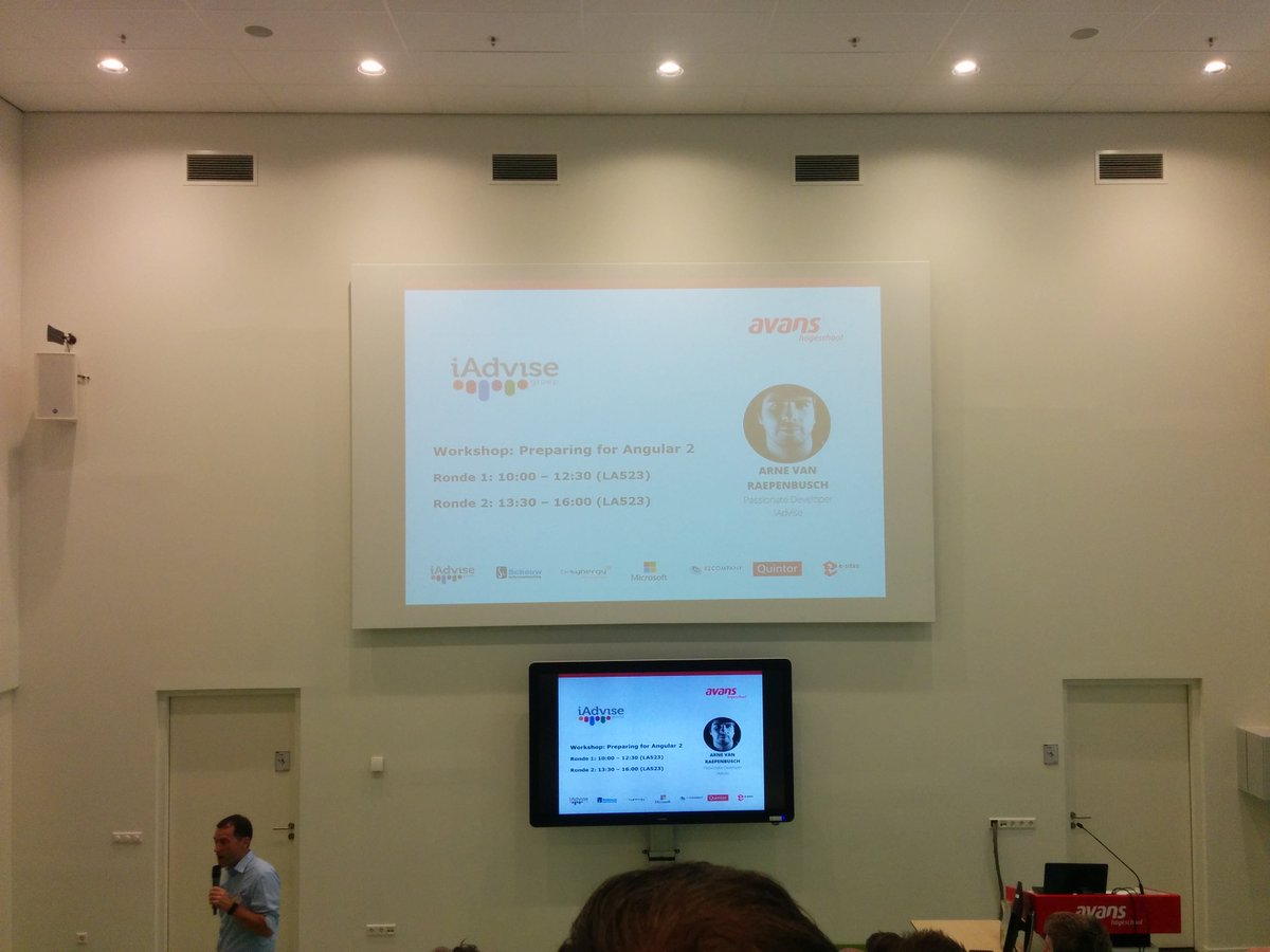 jvanvianen78's tweet image. RT #jstacktweets: &quot;Vandaag aanwezig op de workshopdag IT in Motion #avans #angular2 #AngularJS AvansTechniek shell… https://t.co/OYUJM5zNgW&quot;