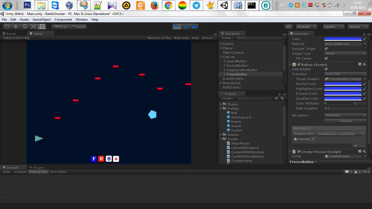 PythonSoft's tweet image. AI is done by me is very smart, I can't win it ahahahaha #gamedev #madewithunity #csharp #spaceshooter