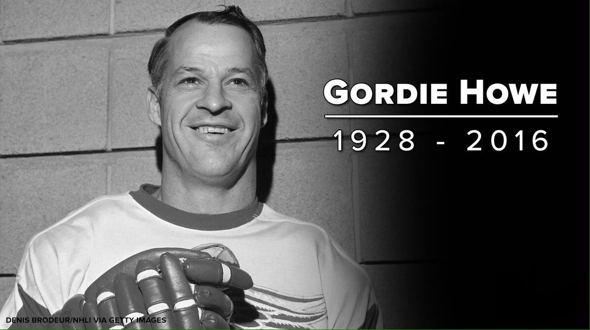 One of the greatest to ever play. RIP Gordie Howe.