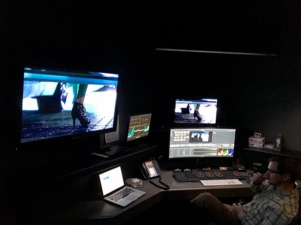 nxnwdigital's tweet photo. Sam is working his magic this morning coloring a project on the DaVinci. Excited for people to see these new spots! https://t.co/Iv4qgJHFoL