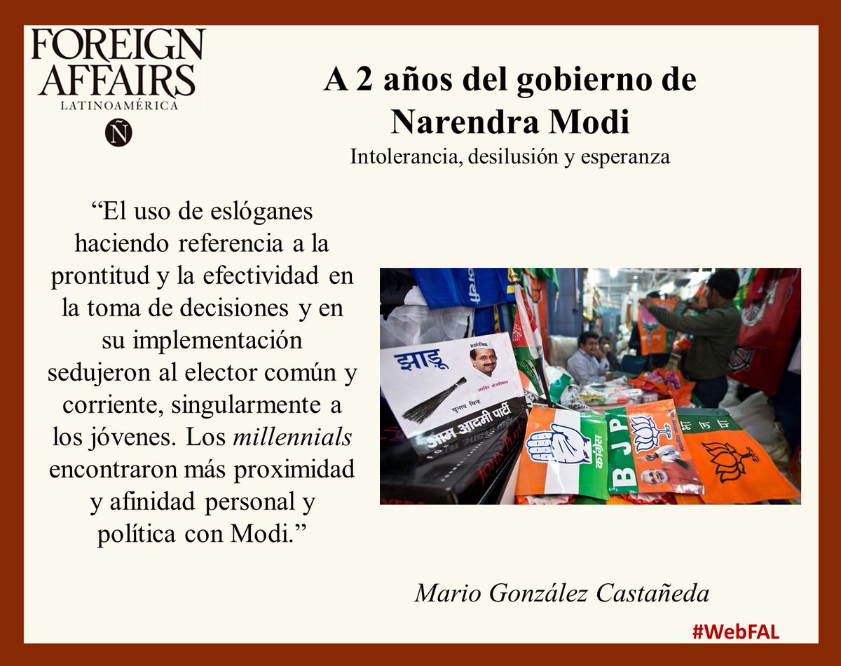 ForeignAffairsL's tweet image. En el marco de #ModiInMexico lee &quot;A 2 años del gobierno de @narendramodi&quot;: @mariogzzcastane goo.gl/1jCLOh