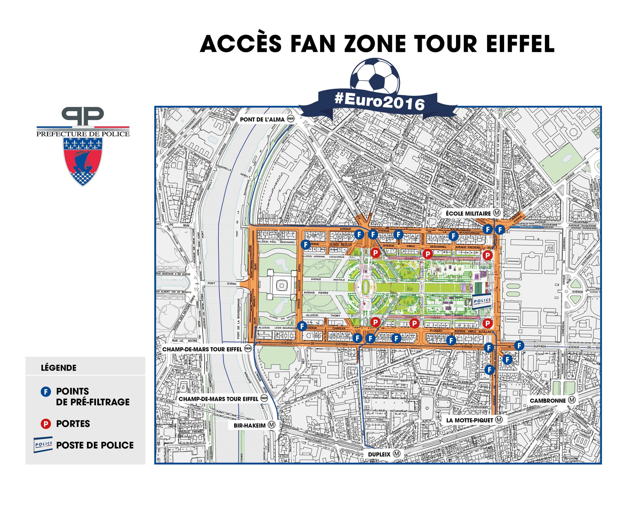 Préfecture de police on Twitter "[#EURO2016] Pour l'accès à #