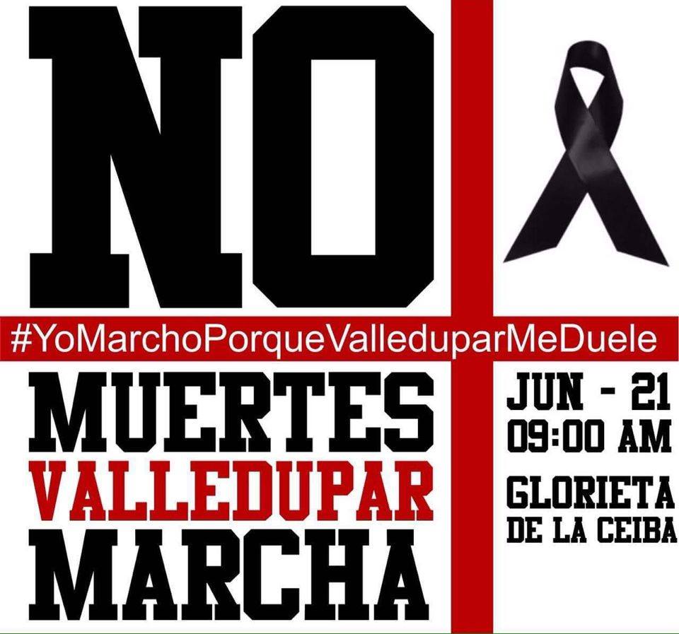 UDESValledupar's tweet photo. #YoMarchoPorqueValleduparMeDuele https://t.co/799SmxhAh9