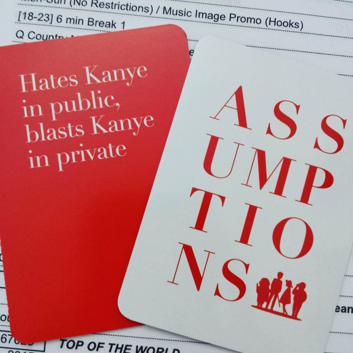 nicoletta182's tweet photo. Found my favorite card already! @YTthisisaG  #assumptions #madeinithaca https://t.co/kxRz35iVcx