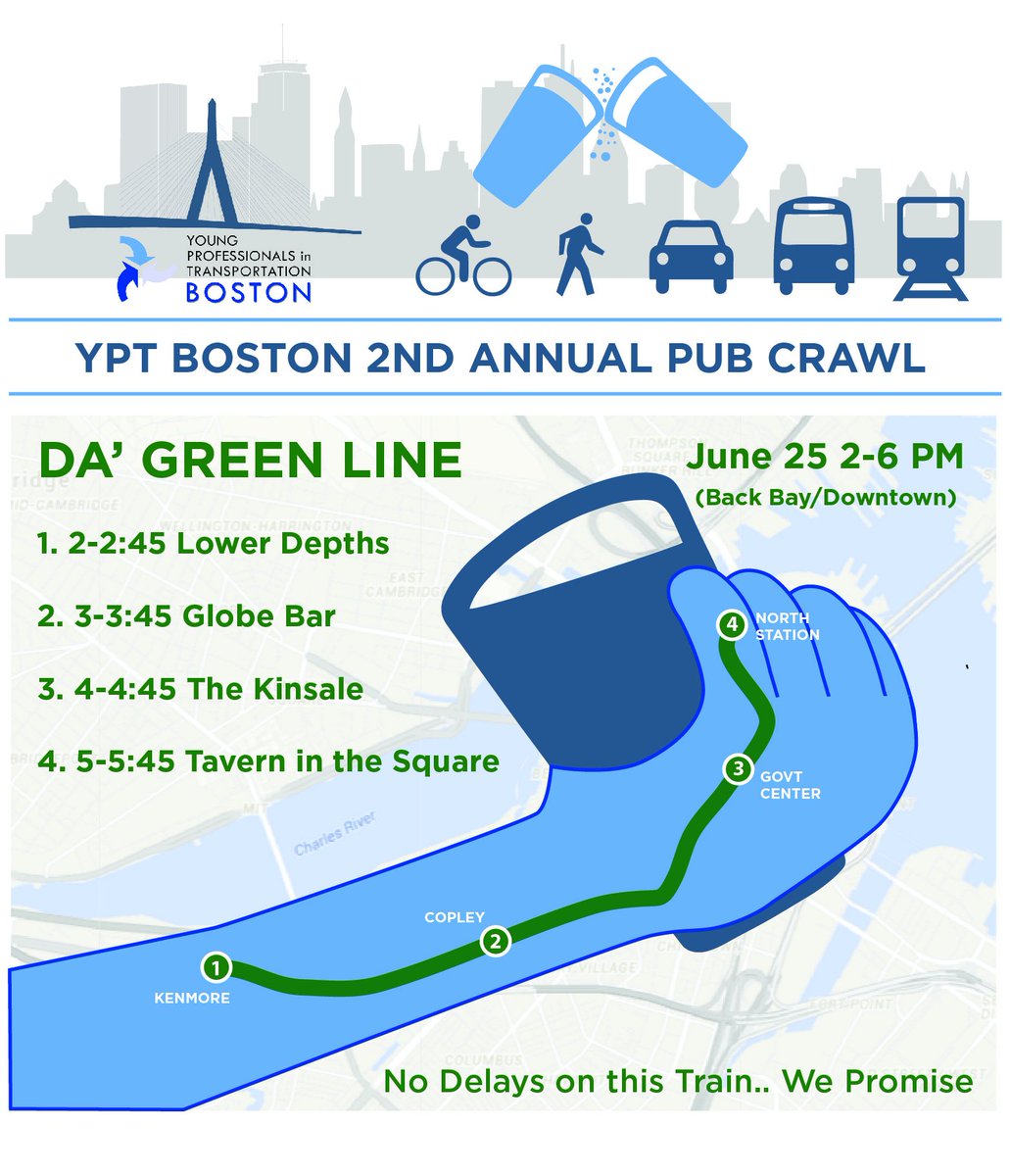 Planatalie's tweet photo. "YPT on the T"s 2nd annual bar crawl in 2 Saturdays! Register and get a YPT pint glass! https://t.co/5vNWWMNyth https://t.co/GrResfclGz