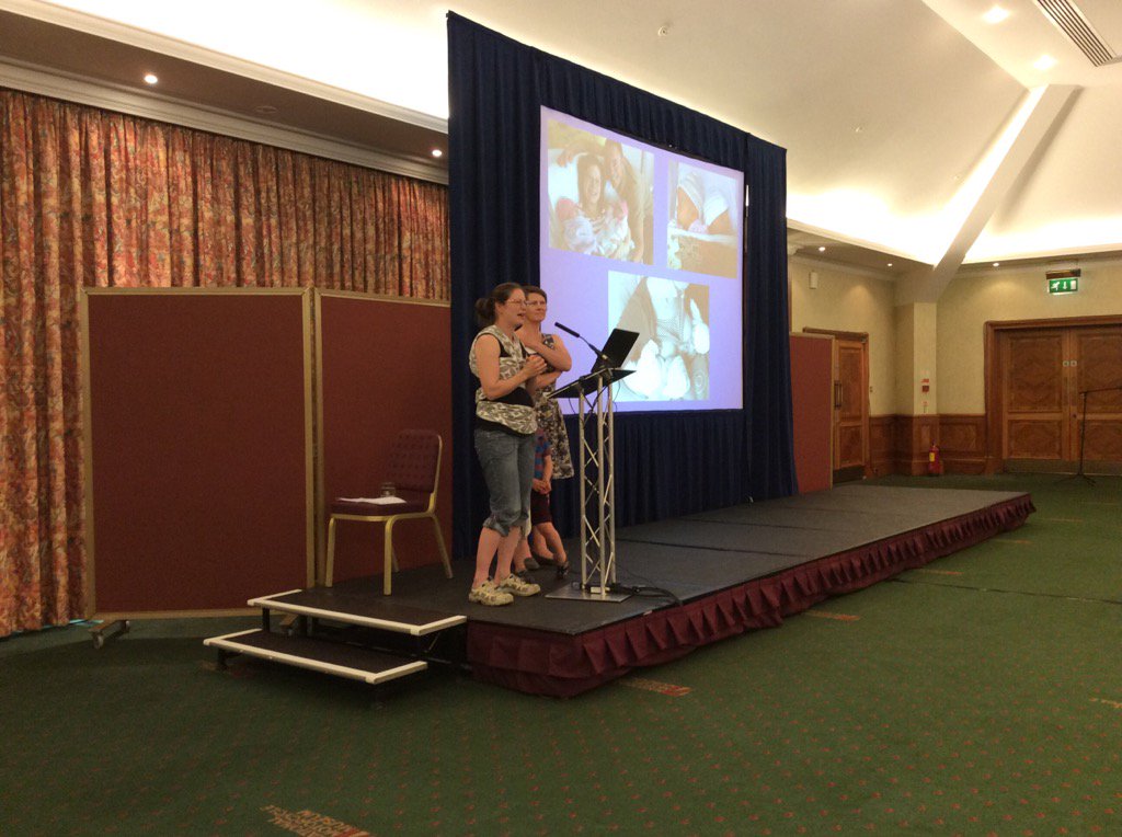SWMMNN's tweet image. Emma Foulerton talking about the challenges of breastfeeding twins