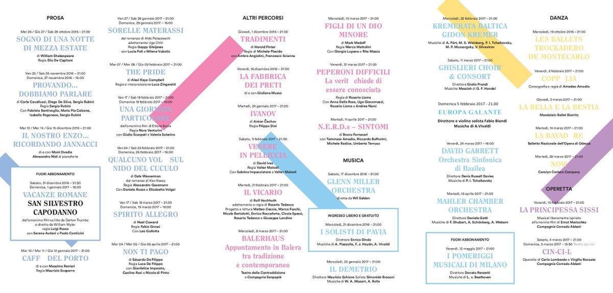 Stagione Teatrale 2016-2017 #pavia #fraschini #teatro