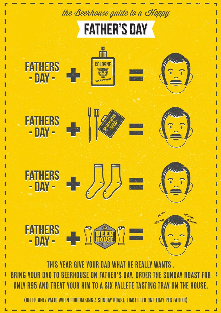 Don't be a cliché! 

Spoil dad this Father's Day by actually getting him what he likes - Beer!!