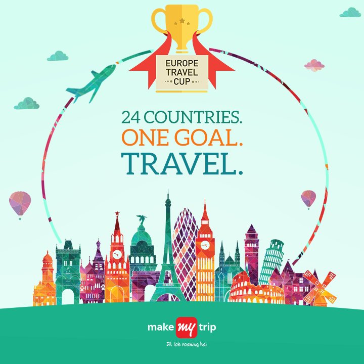 makemytrip's tweet photo. Up for the #EuropeTravelCup? Watch this space while we set up the game for you. #StayTuned #ComingSoon https://t.co/zB6CokBVrA