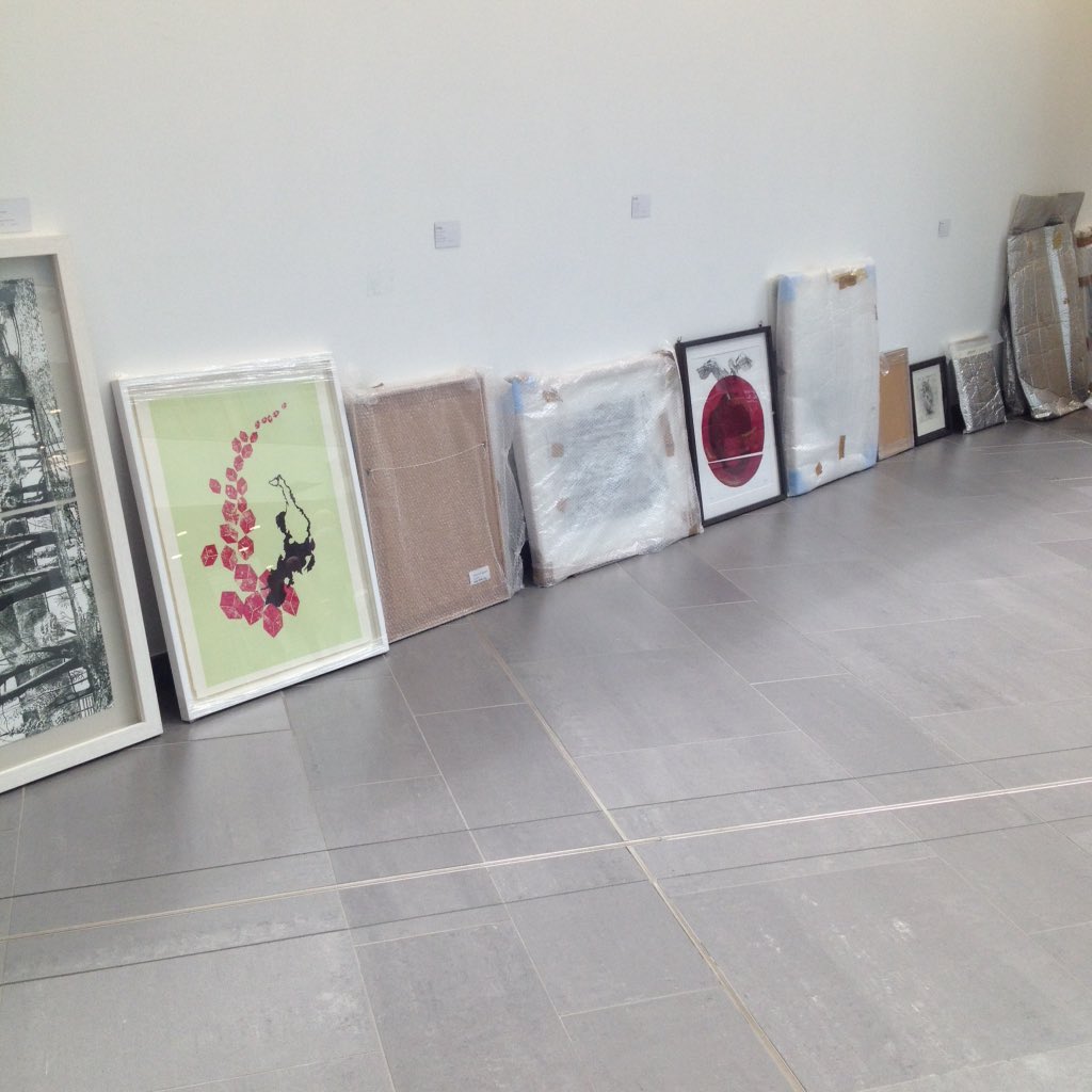Installing a new exhib project <a href="/SuperSouthmead/">Southmead Hospital Charity</a> hospital w/ <a href="/freshartsruth/">Ruth Sidgwick</a> - great to see the work up in this space!