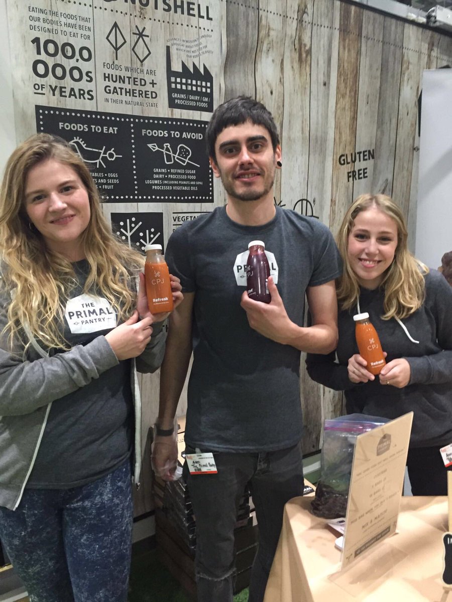 cpjcoldpressed's tweet photo. Flashing back to our #paleo #juicer friends at @PrimalPantryUK testing #CPJ at the #BBCGF show. Veggies for days! https://t.co/qMNJPL75nK