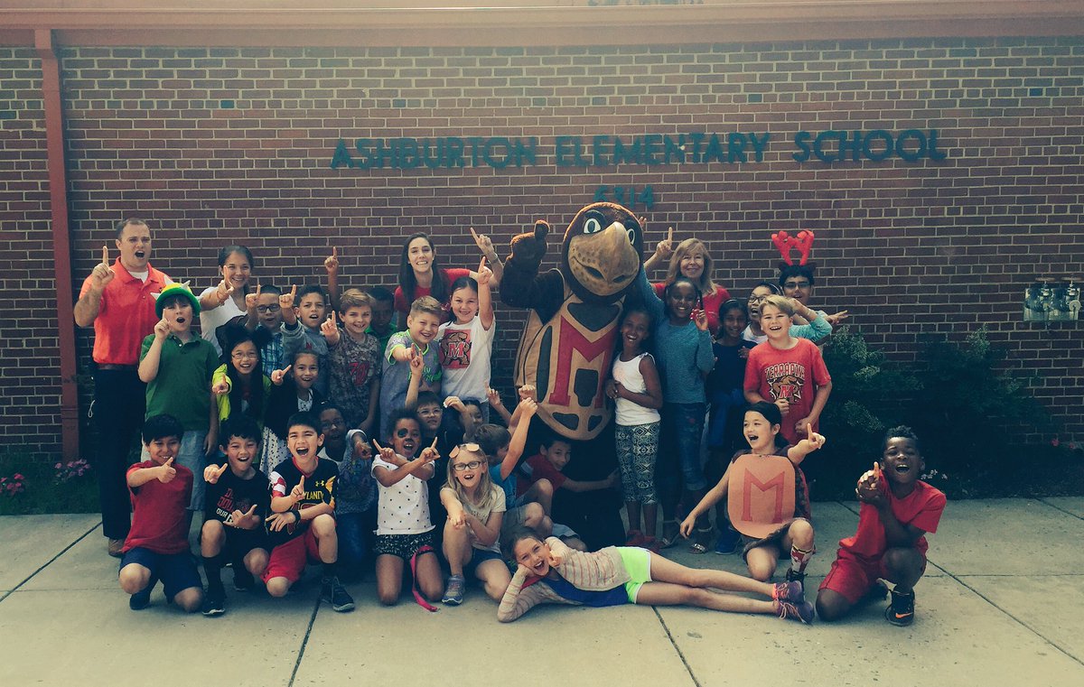 umterps's tweet photo. Shoutout to Ashburton Elementry, winners of the #TestudoPrideChallenge! https://t.co/3CgJoZq0MB