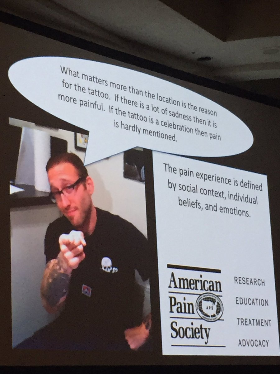 billypt's tweet image. Convergence of tatoo artist and pain science! #Maley lecture @APTAnext @APTAtweets #choosePT