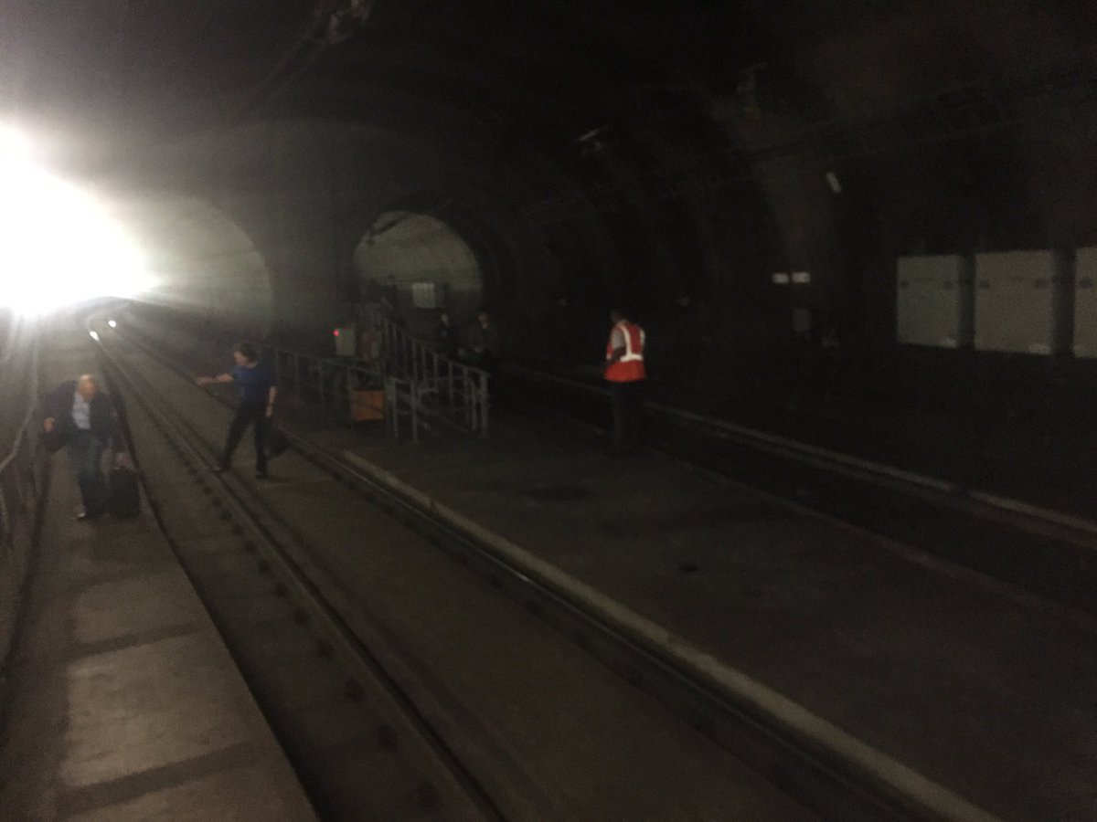 Evacuation from #heathrowexpress tonight