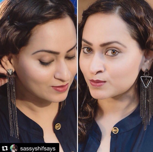 perfekshan's tweet photo. Same-Same but different earrings from the same pair, that can make any look #Playful and #Fun #perfekshandesigns https://t.co/GzPkbFUMpM