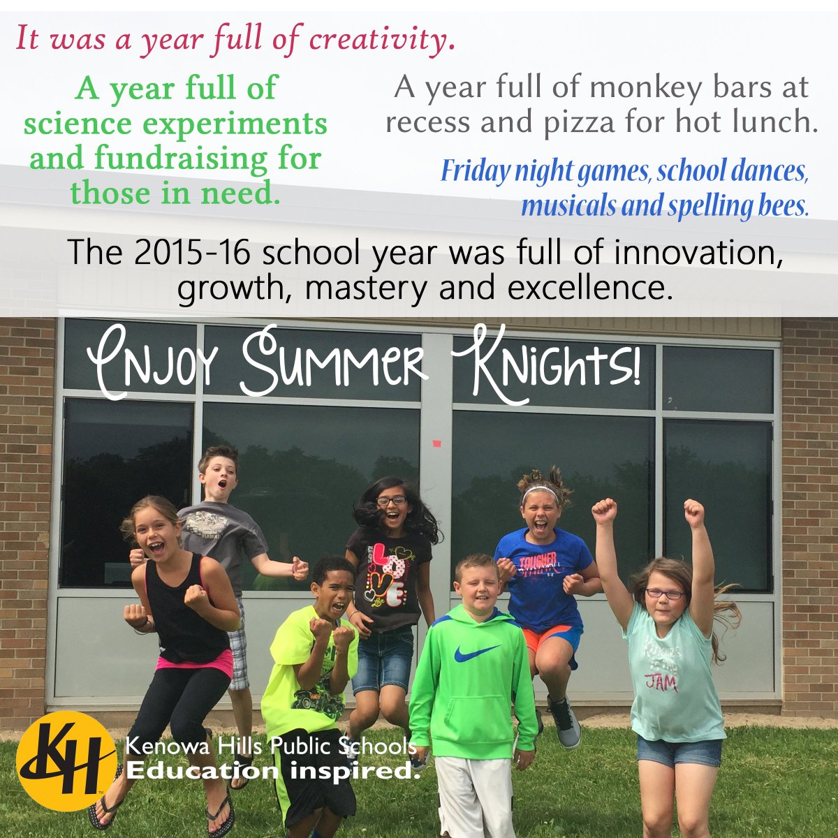 Kenowa Hills Public Schools 💛🖤 tweet media