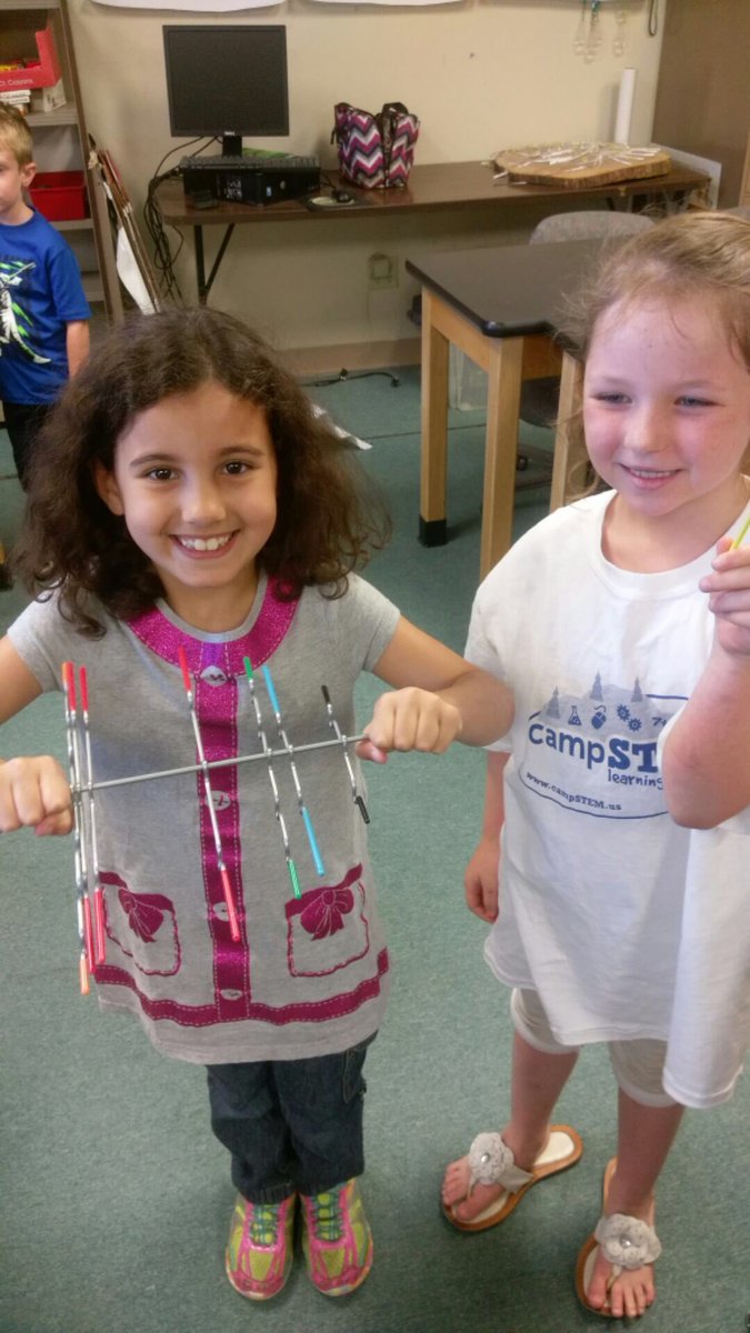 CampSTEM's tweet image. Architectural design challenges with suspend.