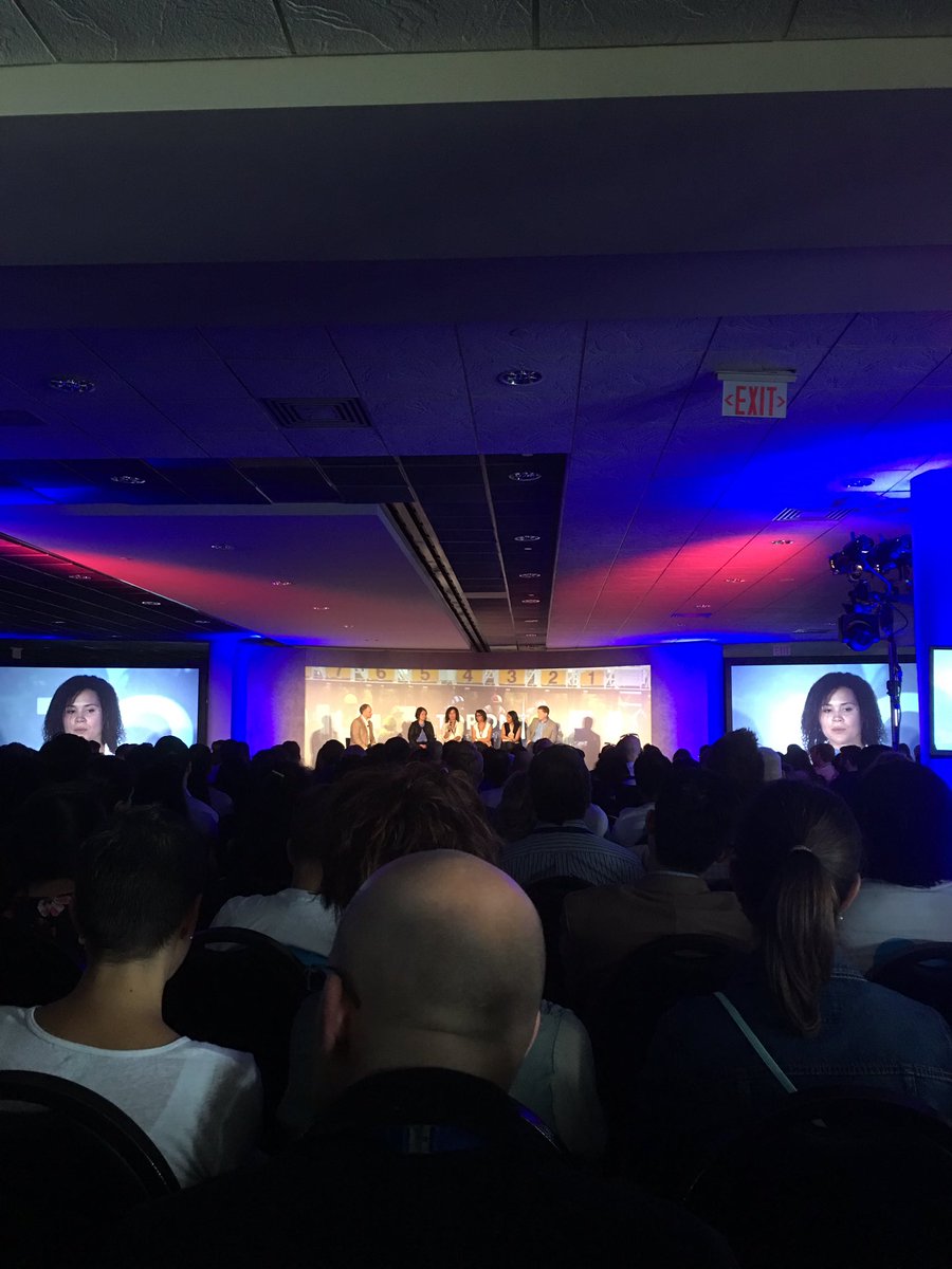 haoYeezy's tweet photo. Women leaders talking about cool topics ... Robotics, blockchain , design ... 😍 @zahraeb @DeloitteCanada https://t.co/3tCqQpZImx