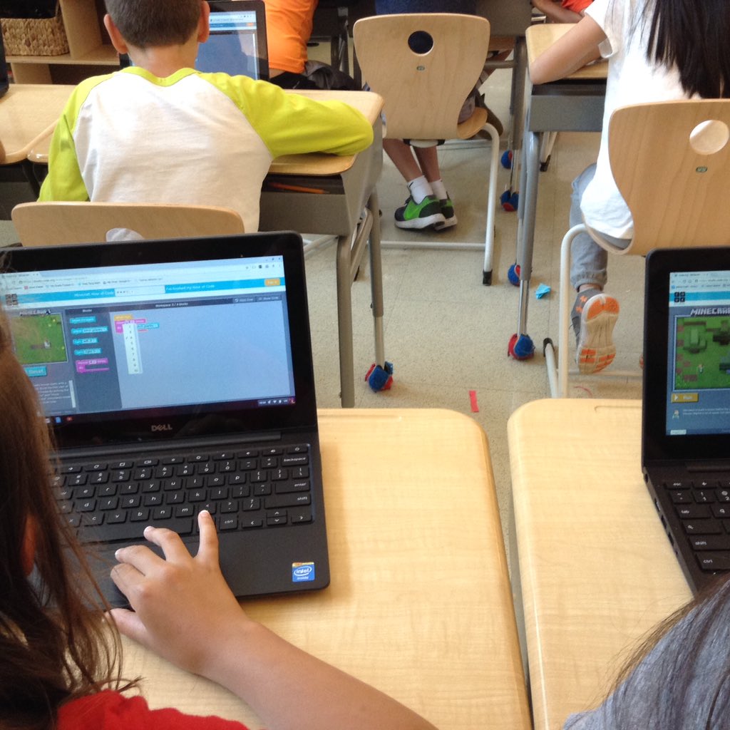 <a href="/WEEFC/">WEEFC</a>  Feeling puzzled?  5th Grade students explore code puzzles in virtual land during STEAM day