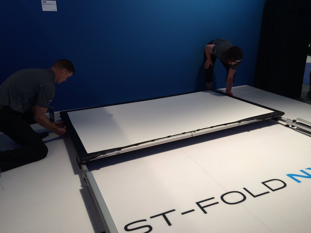 Come see the new Fast-Fold NXT demo at booth C5408. See how easy this is! #InfoComm16