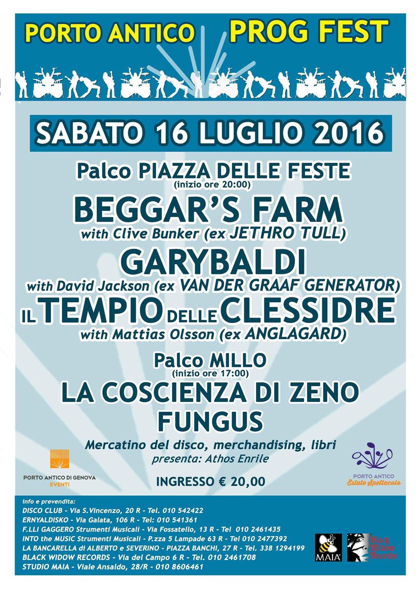 alecavo's tweet image. #progfest al @PortoAnticoGe