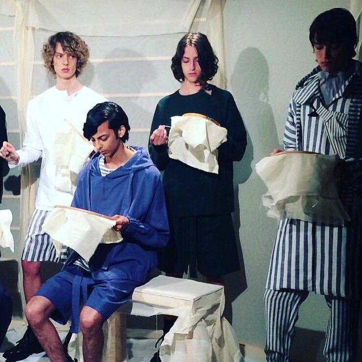 NOTJUSTALABEL's tweet photo. Checking out @PhoebeEnglish at #LCM #NewGenMen @BFC https://t.co/tFFPVGL8LE
