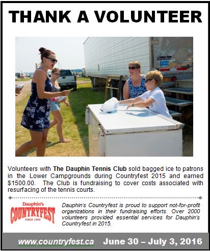 dauphincfest's tweet photo. ,@Country_Fest Thanks a Volunteer Group - Dauphin Tennis Club for their work at #cfest2015. https://t.co/axAkHA73v3 https://t.co/YKrX86zOWA