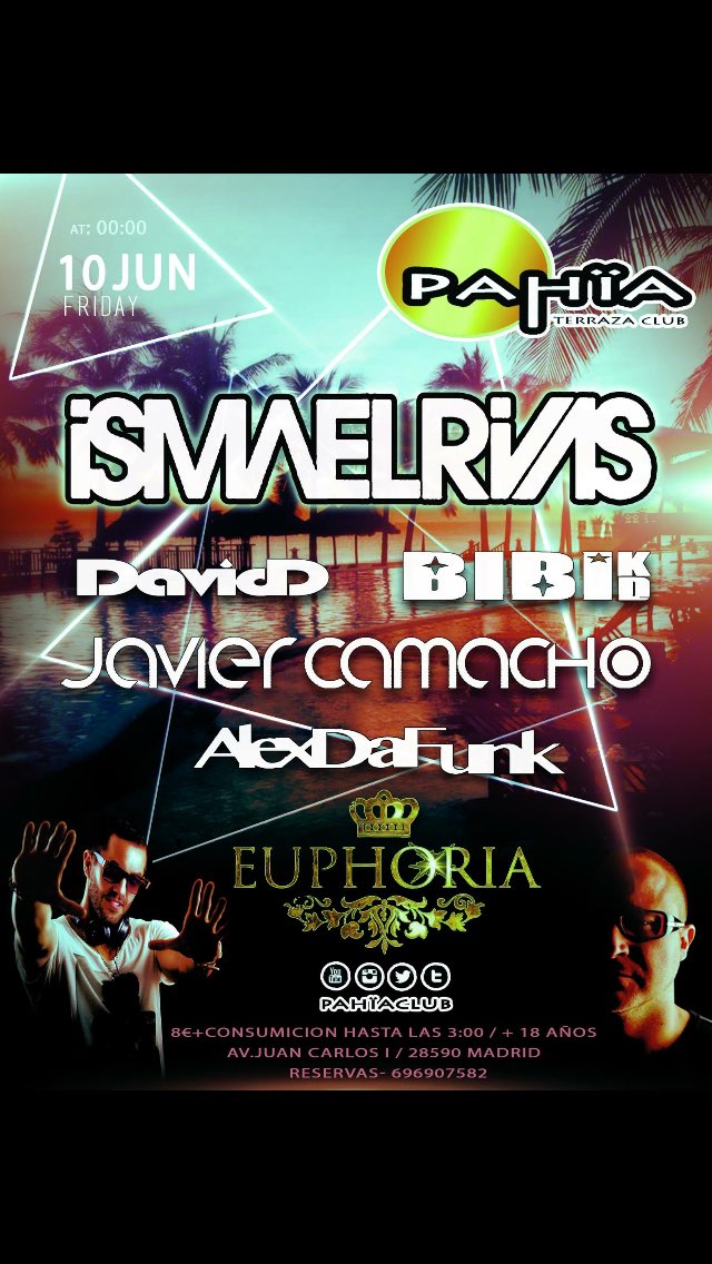 Viernes  10 de junio , vuelven las noches de viernes , como no , de la mejor manera..... House Music🌴🌴🌝🌝🍍🍍