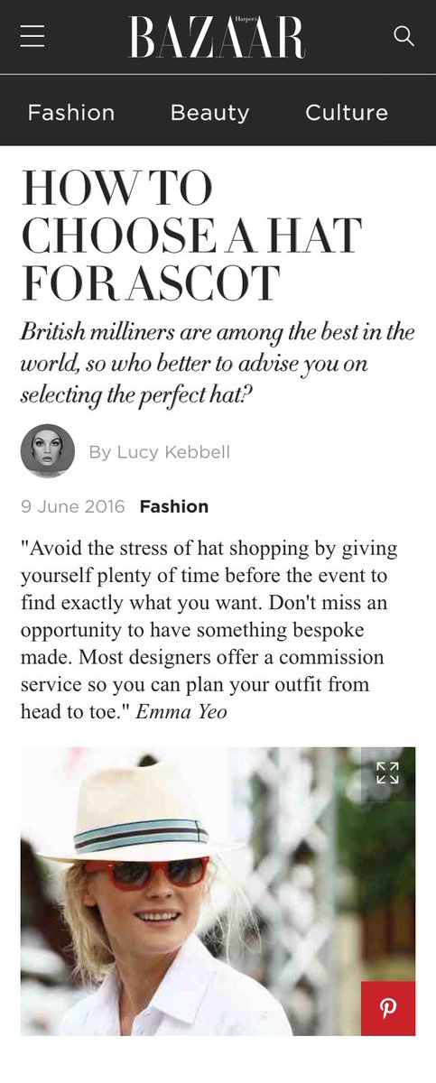 How to choose a hat for Ascot harpersbazaar.co.uk/fashion/what-t… via <a href="/BazaarUK/">BazaarUK</a>