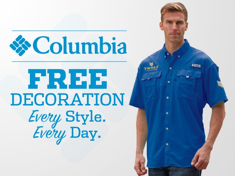 RiversEndTC's tweet photo. No joke! FREE Decoration on ALL @Columbia1938! Browse over 80 styles now: https://t.co/gTwLt0PyYC https://t.co/KeB8JBGjJC