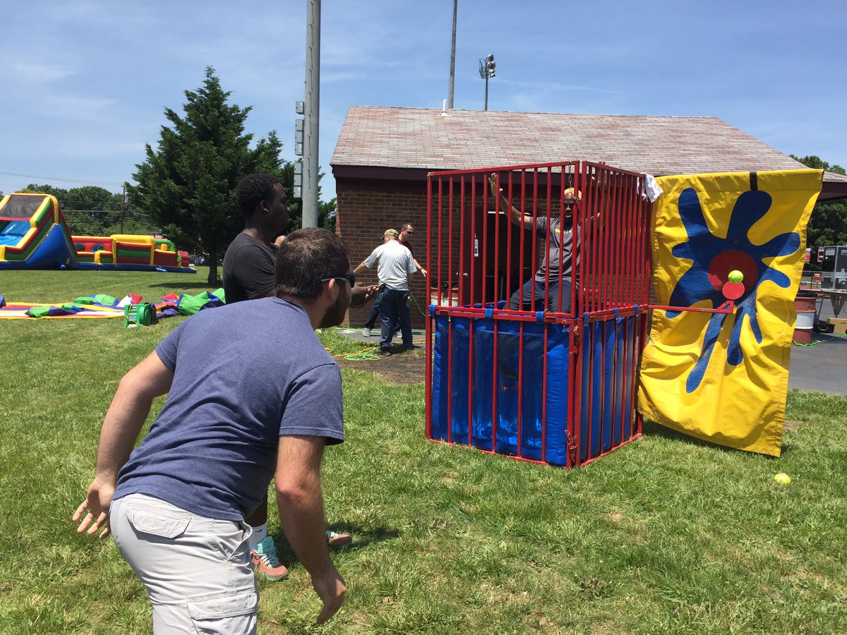 WestPoSPIRIT's tweet photo. Terrell is in the DUNK TANK!!!! #majorpride #majorfest https://t.co/bGaQ9i1jWL