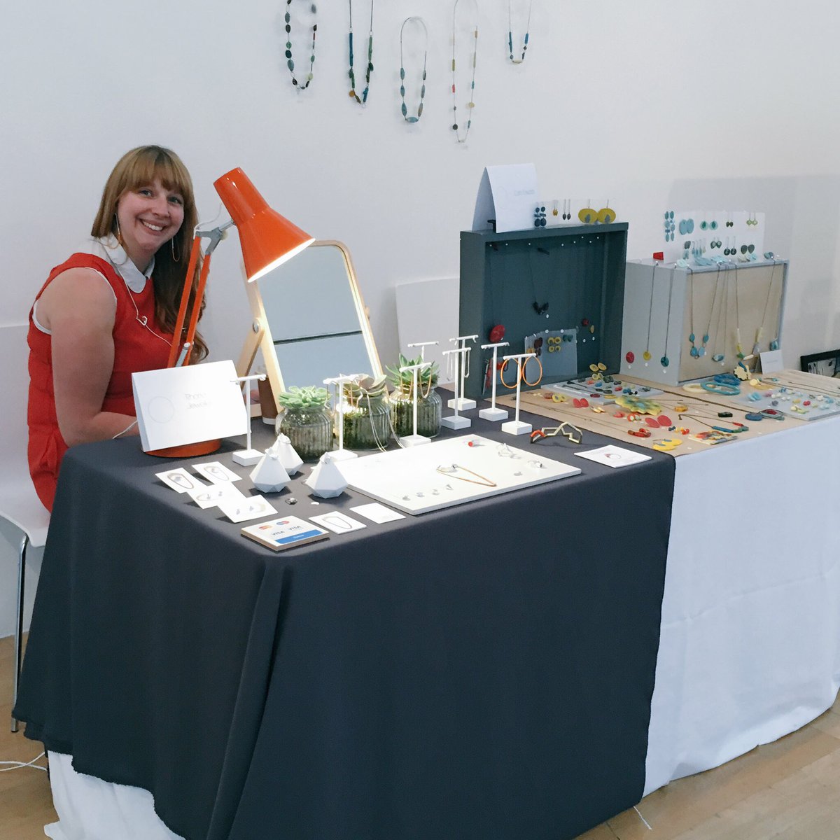 IainFruitmarket's tweet image. Come and meet our meet our friendly makers at #DesignMarket this weekend. Here's Rhona Law! @fruitmarket