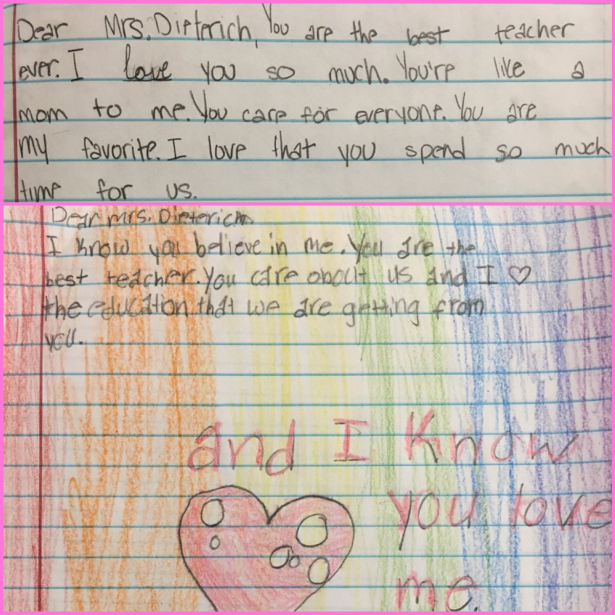 When Ss leave surprise notes, isn't it the greatest feeling? Our work is important. #whyiteach #flyhighfriday